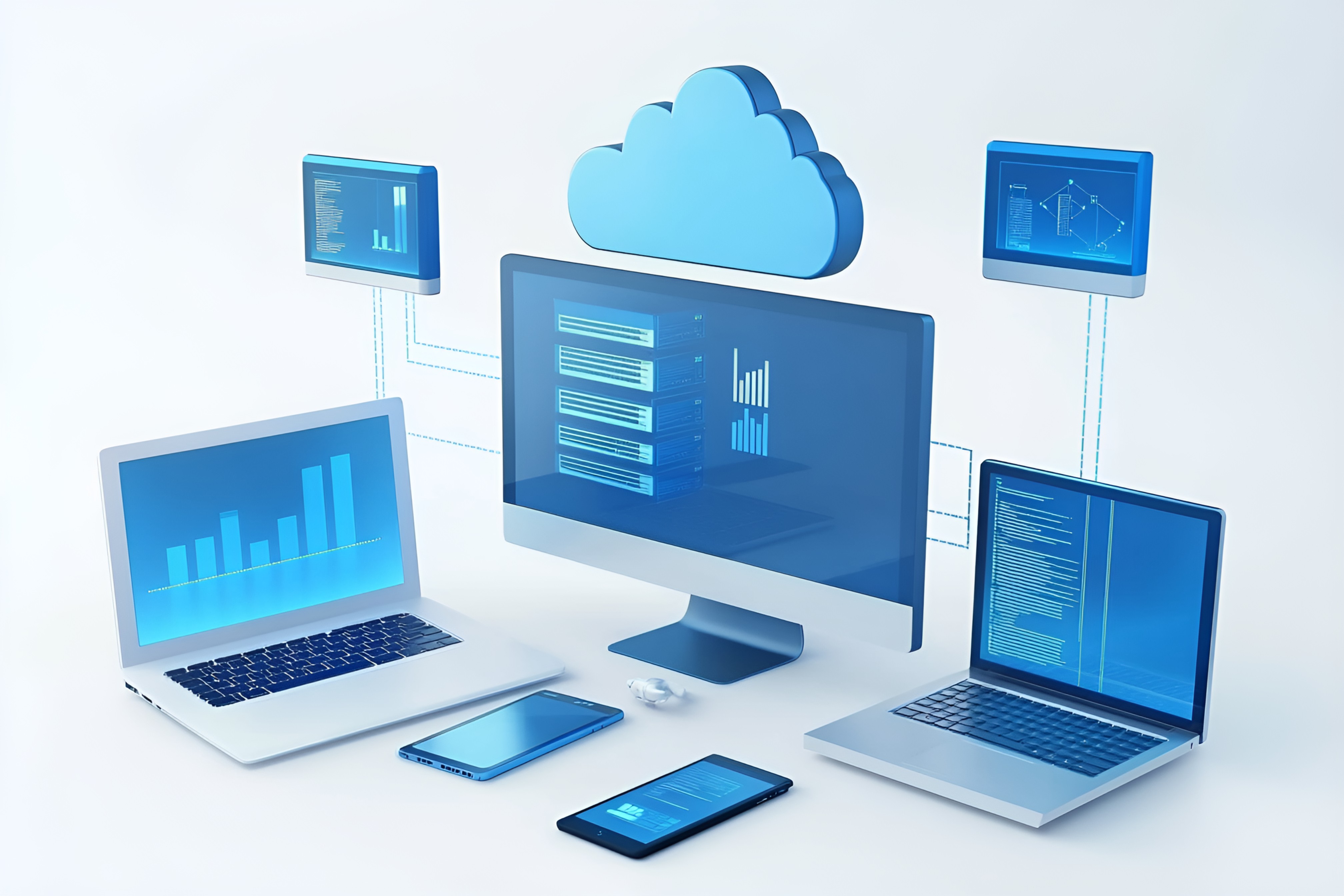 3D渲染科技感现代感笔记本电脑台式电脑智能手机云图标网络系统插画(商业使用).jpg 3D渲染科技感现代感笔记本电脑台式电脑智能手机云图标网络系统插画(商业使用).jpg